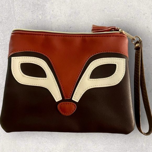 Fox Face Pouch/Wristlet - Picture 1 of 3